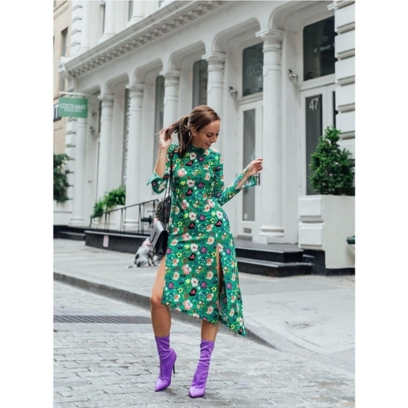 Topshop Chuck On Midi Dress Size 6 - Picture 5 of 14